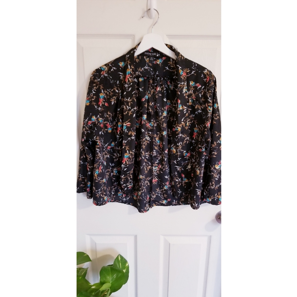 Bird printed top